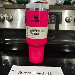 Neon pink 40oz Stanley